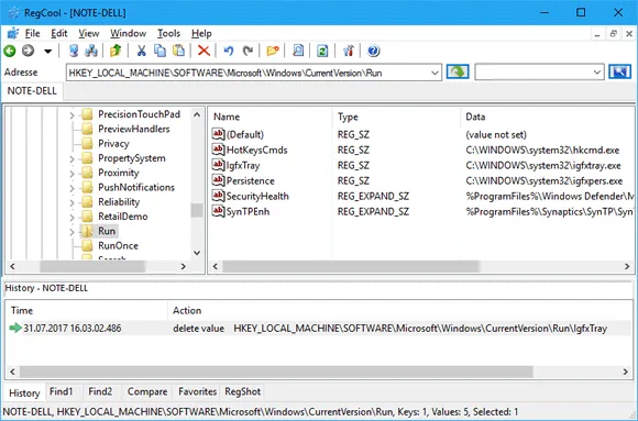 RegCool Edite o registro do Windows com o RegCool