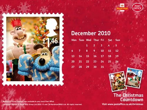 5 papéis de parede de Natal do Wallace & Gromit para download