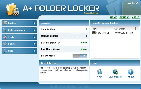 A+ Folder Locker Proteja seus arquivos com o A+ Folder Locker