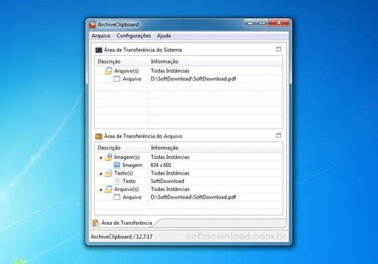 ArchiveClipboard Gerencie a área de transferência com o ArchiveClipboard