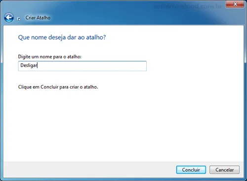 Como criar atalhos na área de trabalho para desligar, reiniciar e hibernar o Windows 7 - img03