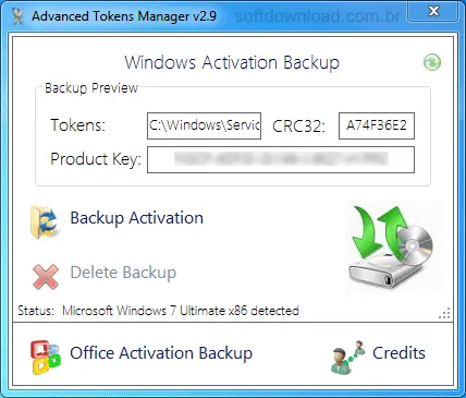Faça o backup da ativação do Windows 7, Vista e Office 2010