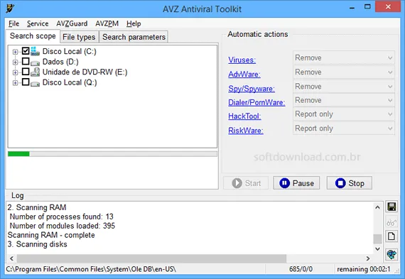 Kaspersky AVZ Antiviral Toolkit Verifque seu PC com o AVZ Antiviral Toolkit