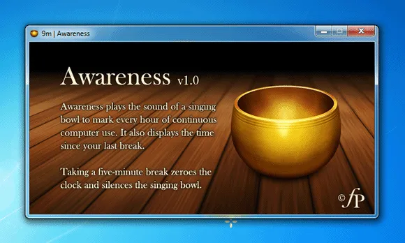 Awareness Faça pausas regulares com o Awareness
