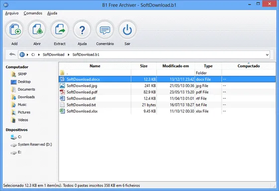 B1 Free Archiver Compacte e extraia arquivos com o B1 Free Archiver