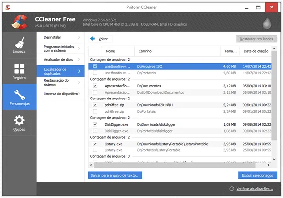 Localizador de duplicados - CCleaner Como fazer uma faxina no PC usando o CCleaner - Localizador de duplicados