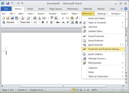 Utilize o menu clássico do Office 2003 no Office 2010