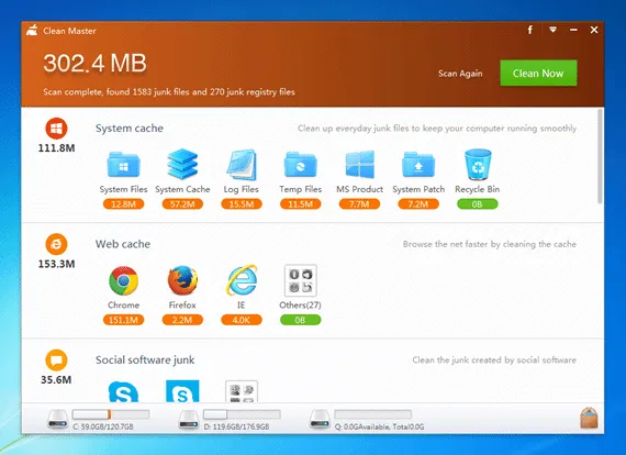 Clean Master Programa para limpar e otimizar o Windows - Clean Master