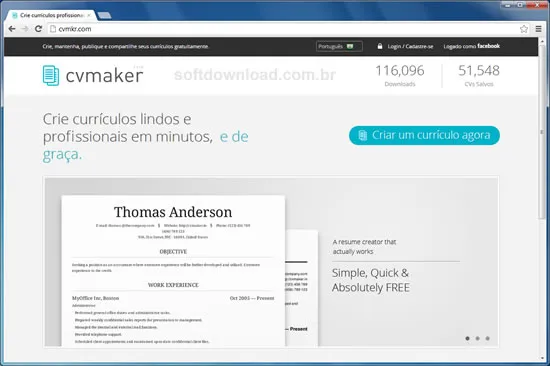 CVMaker Crie seu currículo gratuitamente com o CVMaker