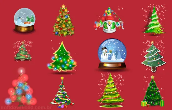 Desktop Christimas Tree Coloque uma árvore de Natal em sua área de trabalho