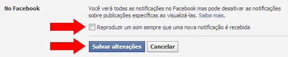 Configuração do Facebook - Imagem 4 Como desativar som de notificação do Facebook - Imagem 4