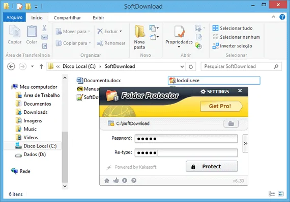 Folder Protector Proteja pastas com senha com o Folder Protector