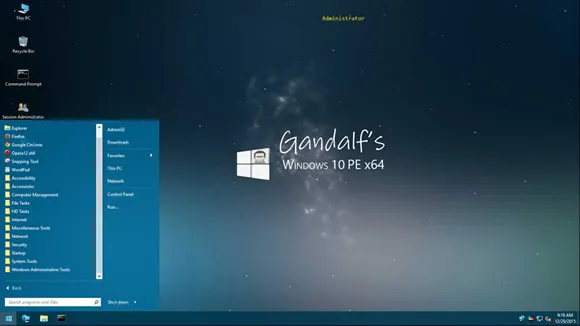 Gandalfs Windows PE Repare computadores com o Gandalfs Windows PE