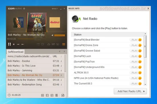 GOM Audio Player de música para Windows leve e compacto