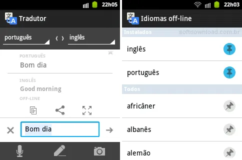 Google Tradutor para Android Faça traduções em offline no Android