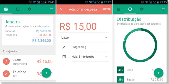 Grana Gerenciador financeiro para Android
