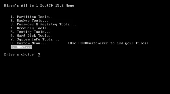 Hiren's Boot CD - Imagem 4 Repare seu computador com o Hiren's Boot CD - Imagem 4