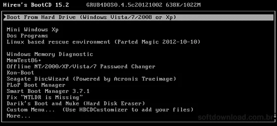 Hiren's Boot CD - Imagem 1 Repare seu computador com o Hiren's Boot CD - Imagem 1