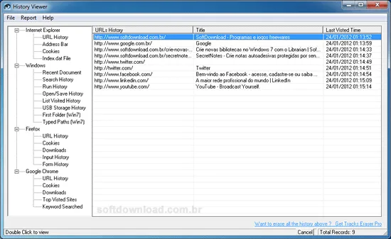 Veja o histórico de seu computador com o History Viewer Veja o histórico de seu computador com o History Viewer
