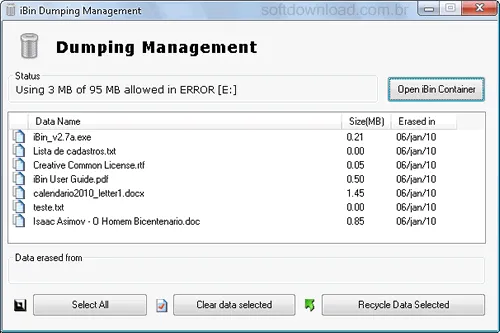 Coloque uma lixeira em seu pendrive com o iBin