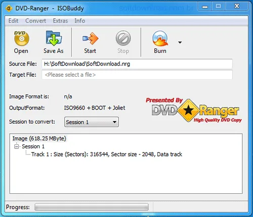 Converta arquivos NRG, DMG, MDF e outros para ISO com o ISOBuddy