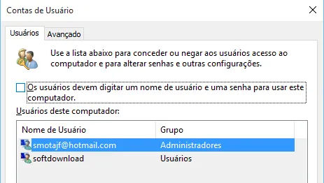 Imagem 3 - Login automático no Windows 10 Como configurar o login automático no Windows 10 - Imagem 3