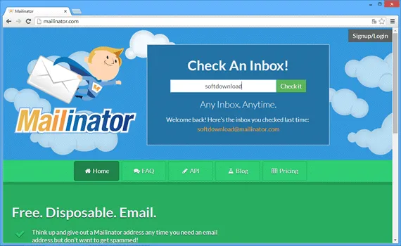 Mailinator Crie um email descartável com o Mailinator