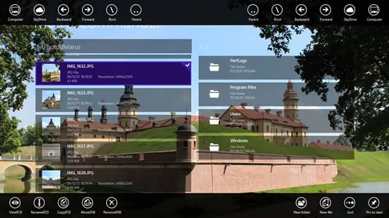 Metro Commander Aplicativo Metro Commander para Windows 8