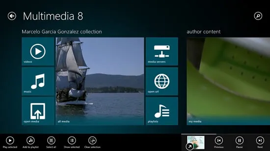 Multimedia8 Aplicativo Multimedia8 para Windows 8