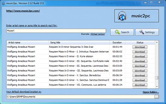 Music2PC Music2PC - Programa para fazer o download de músicas
