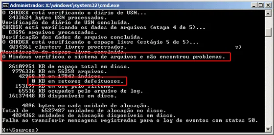 Chkdsk - Imagem 2 Como fazer a reparação do Windows 7 - Imagem 12