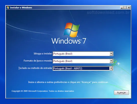 Seleção de idioma Como fazer a reparação do Windows 7 - Imagem 3