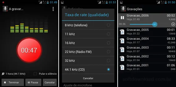 Smart Voice Recorder Aplicativo de estudantes para Android - Smart Voice Recorder
