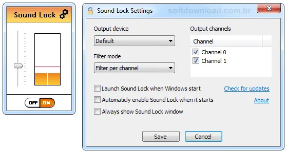 Sound Lock Mantenha o áudio do PC no mesmo nível