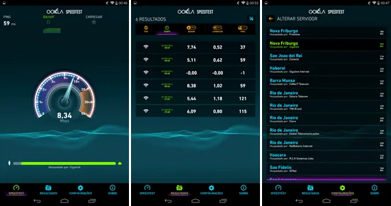 SpeedTest Teste a internet do seu telefone com o SpeedTest