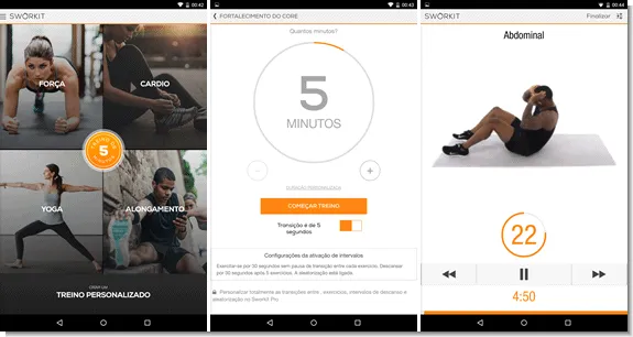 Sworkit Entre em forma com ajuda do Sworkit