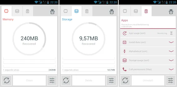 The Cleaner Limpe e otimize seu smartphone Android com o The Cleaner