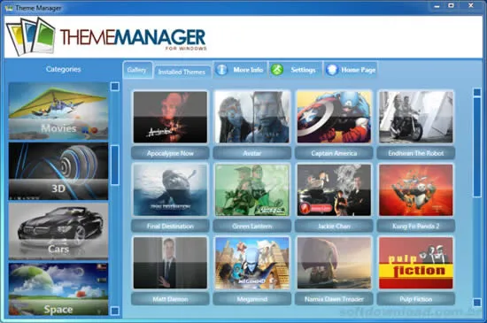 Instale mais de 100 temas no Windows 7 com o Theme Manager