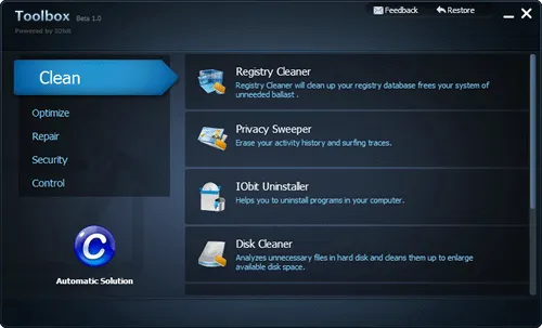 IObit Toolbox - Caixa de ferramentas para manutenção do Windows