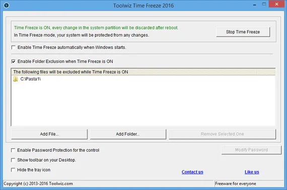 Time Freeze Proteja seu computador com o Time Freeze