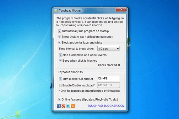 Touchpad Blocker Bloqueie o touchpad do notebook com o Touchpad Blocker