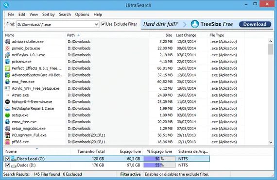 UltraSearch Pesquise arquivos no Windows com o UltraSearch