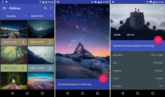 WallMax Baixe papéis de parede no Android com o WallMax