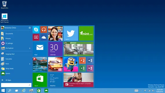 Windows 10 Technical Preview Download do Windows 10 Technical Preview