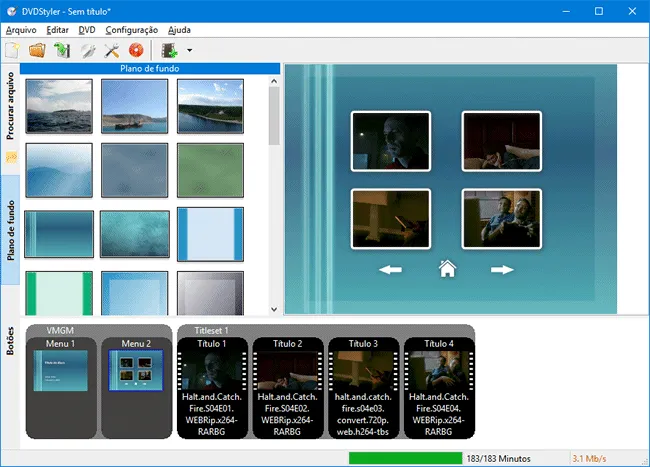 Crie e grave DVDs de vídeo com o DVDStyler