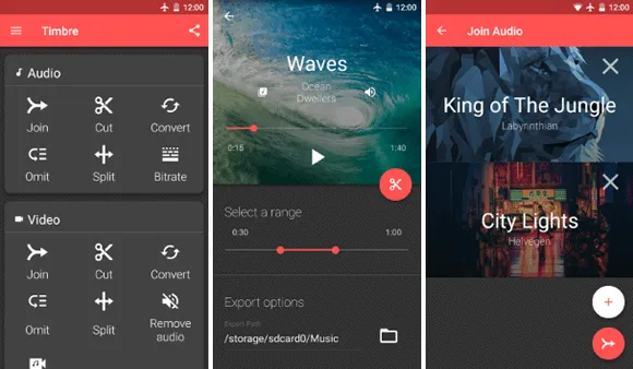 Edite áudio e vídeo no Android com o Timbre