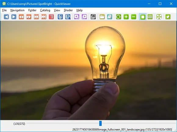 Visualize fotos rapidamente com o QuickViewer