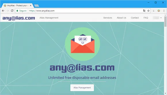 Proteja seu endereço de email com o AnyAlias