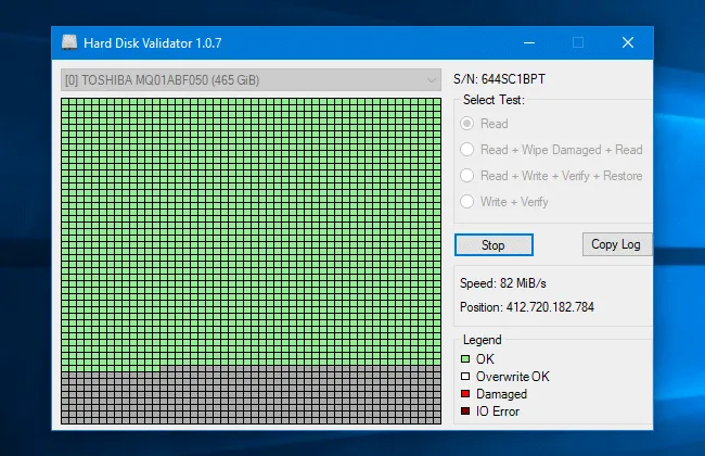 Hard Disk Validator Teste o disco rígido com o Hard Disk Validator