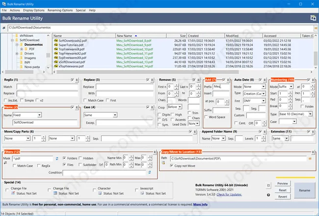 bulk_renamer - 10 programas gratuitos para renomear arquivos em massa
